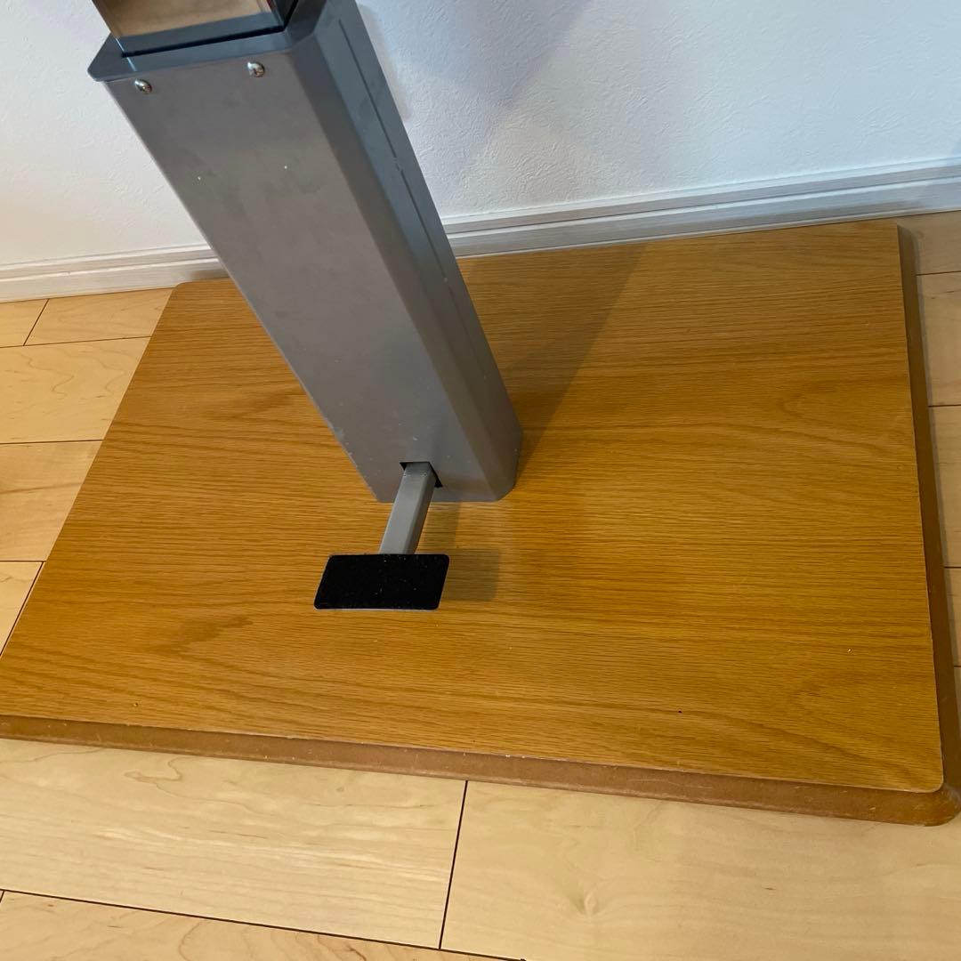 ディノス　移動がしやすいキャスター付き昇降テーブル　ナチュラル