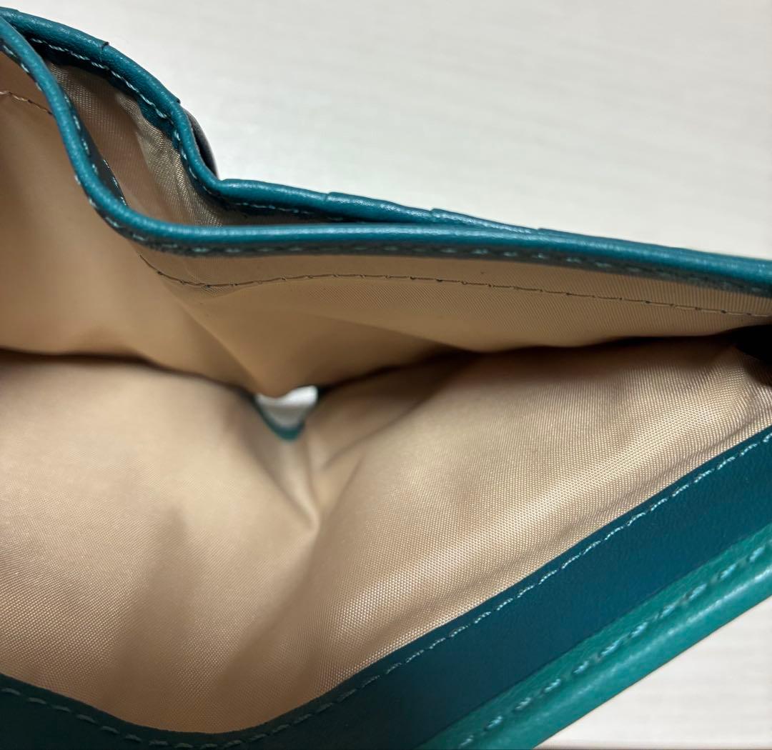 COACH ターコイズブルー　 ショルダーバッグ＆２つ折財布 セット