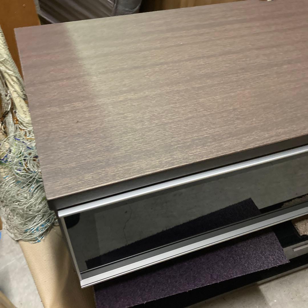 未使用　ダークブラウンテレビ台 シギヤマ家具　ガラス扉付　展示品　幅約150cm