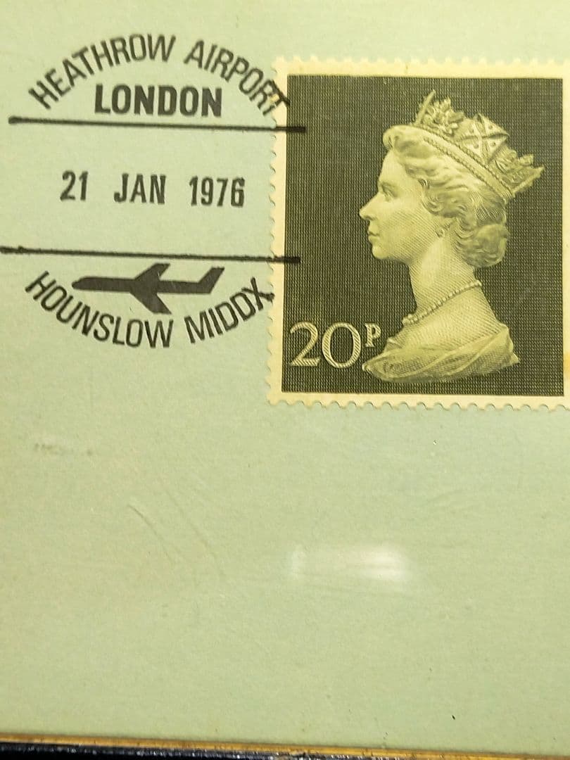 超音速旅客機 コンコルド エールフランス 就航記念 シルバーメダル 記念切手