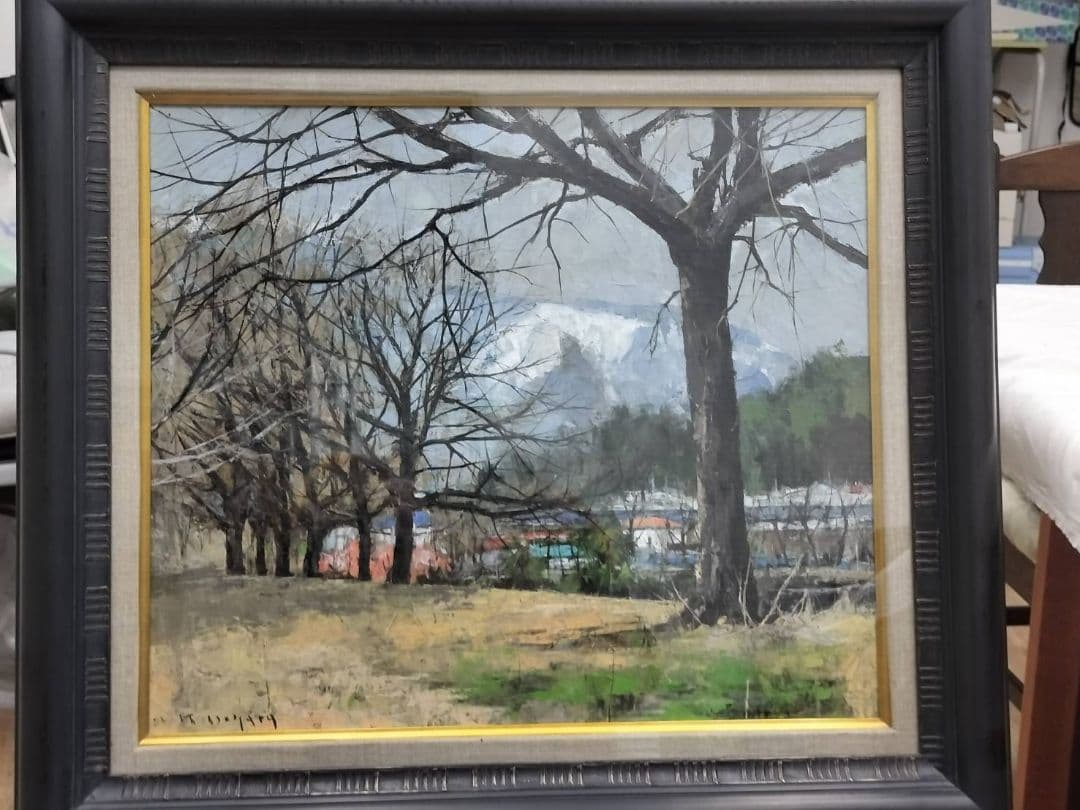 五十畑 勝吉 (半原の風景画 貯水池）