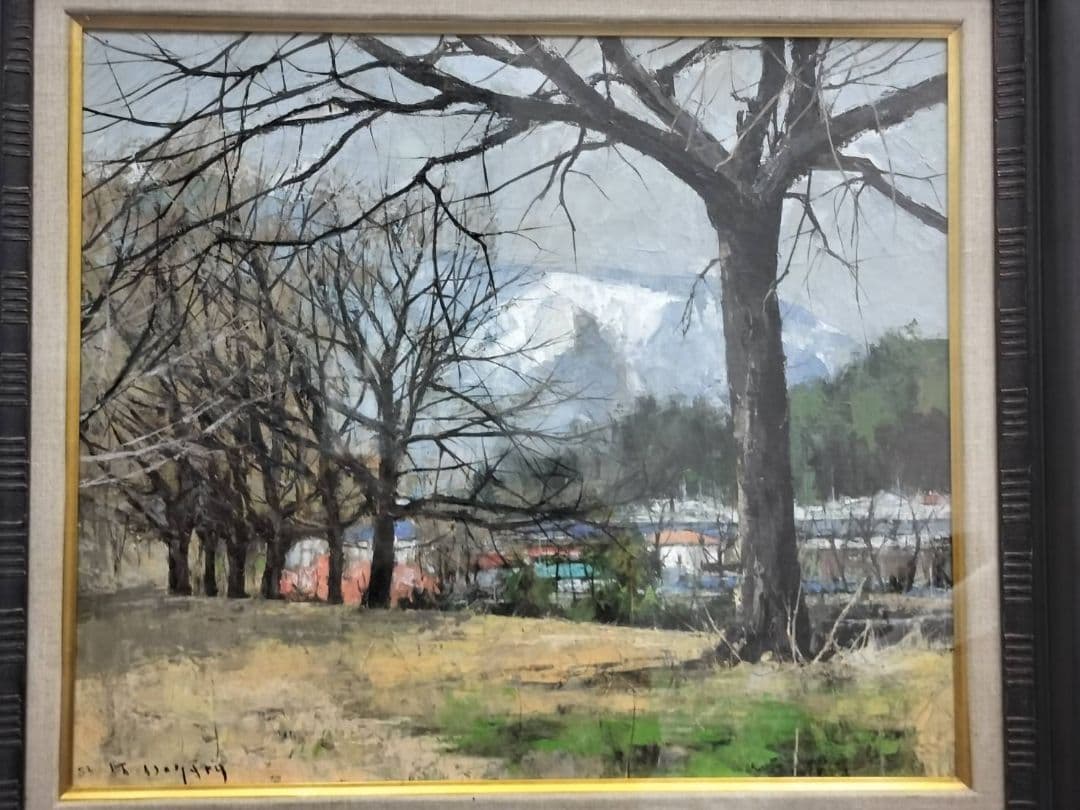 五十畑 勝吉 (半原の風景画 貯水池）