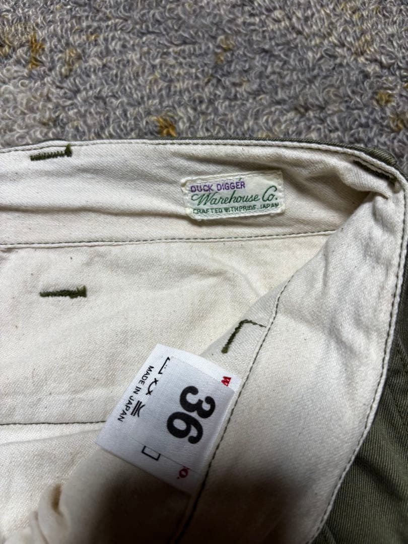 ウエアハウス チノパン 36サイズ グリーン