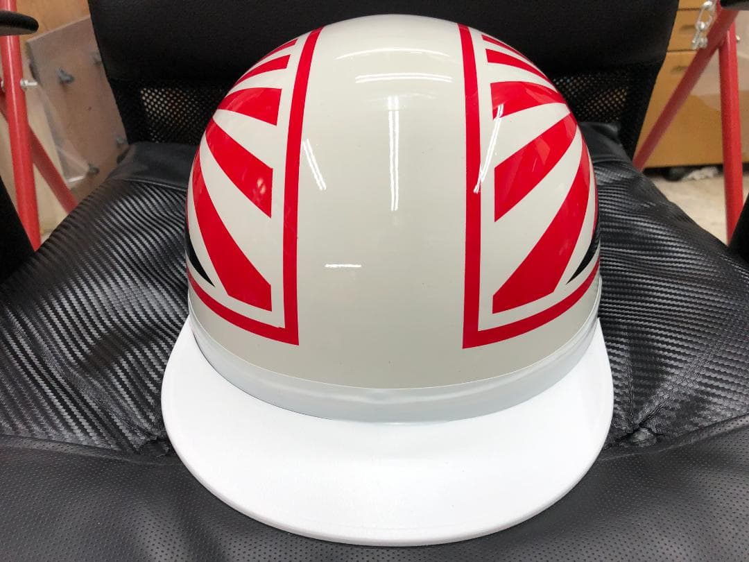 コルク半　カスタム　富士日章　三つボタン　白赤　文字無　高級クリヤ送料無料