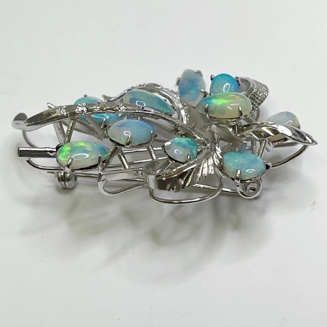 天然オパール ブローチ ヴィンテージ アクセサリー 天然石 opal