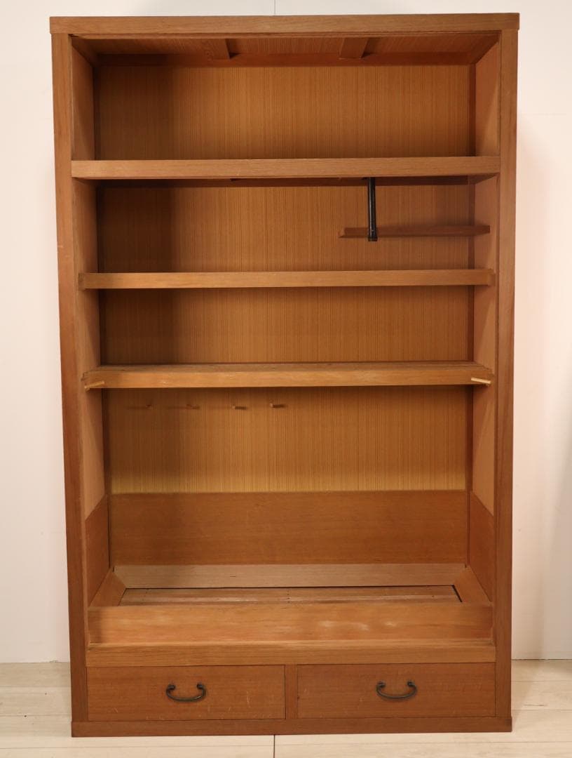 BK242　茶道具　置水屋　箪笥　茶箪笥　網代扉　煎茶棚　収納棚