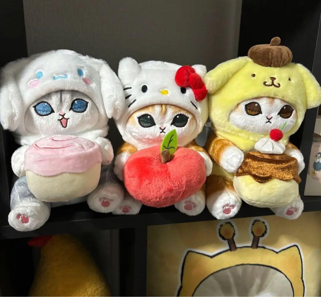 【24時間以内発送】 mofusand×サンリオ ぬいぐるみs 3点セット