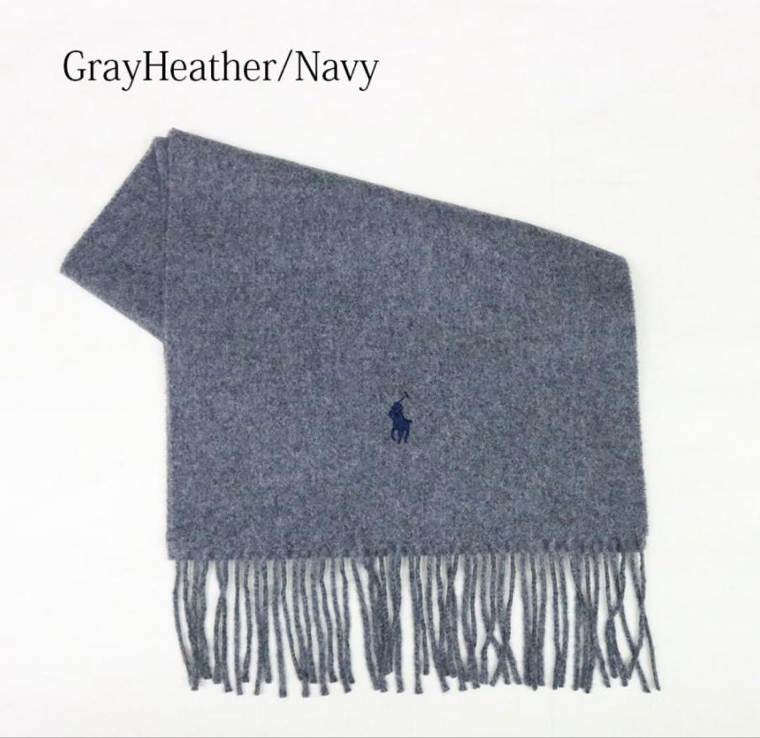 Polo Ralph Lauren マフラー グレー/ネイビー O/S