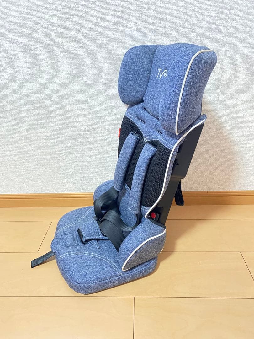 美品　日本育児 トラベルベスト ECプラス デニム チャイルドシート　EC