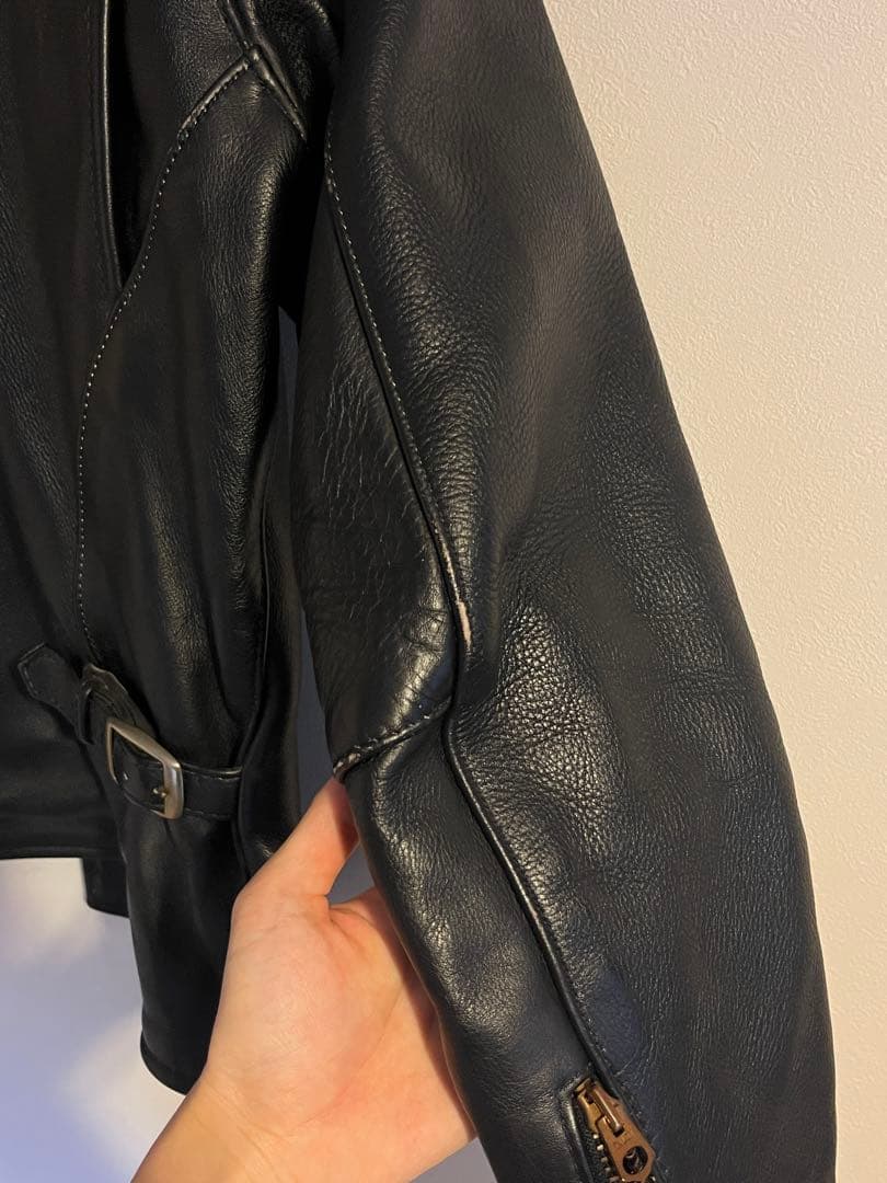 Vanson Leathers 黒　シングルライダースジャケット　サイズ38