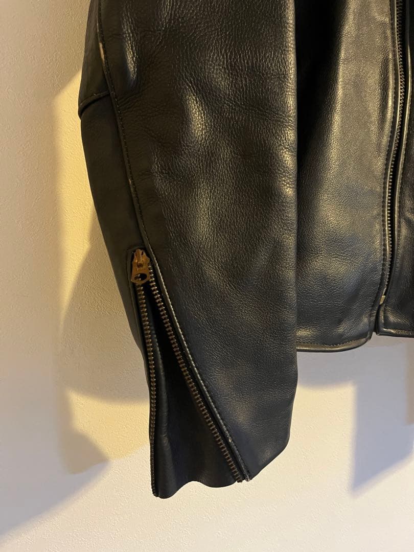 Vanson Leathers 黒　シングルライダースジャケット　サイズ38