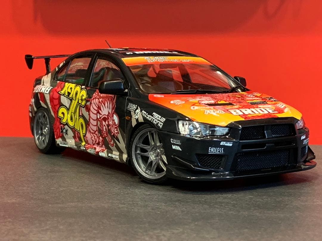 NFS PS仕様 1/24 アオシマ 完成品 ランエボ ニードフォースピード