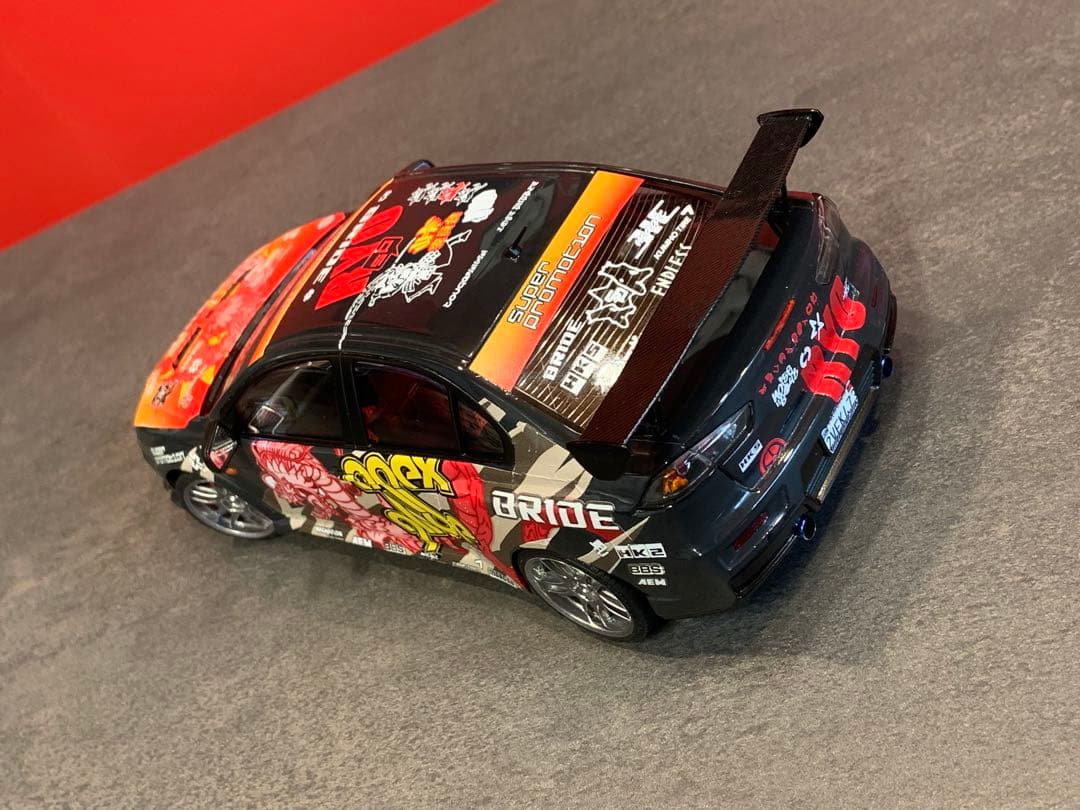 NFS PS仕様 1/24 アオシマ 完成品 ランエボ ニードフォースピード