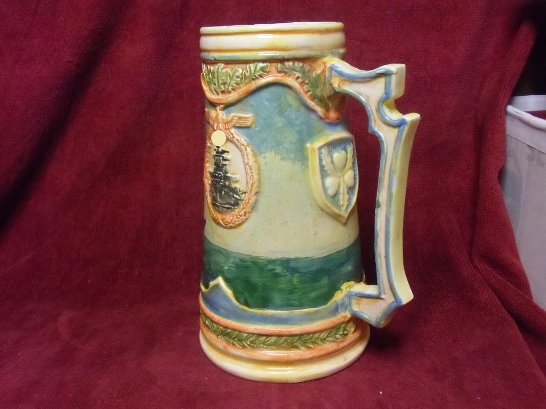 ＢＷドイツ軍/連邦軍＊戦艦ビスマルク号＊在郷軍人メンバー用ビアジョッキ（実物）