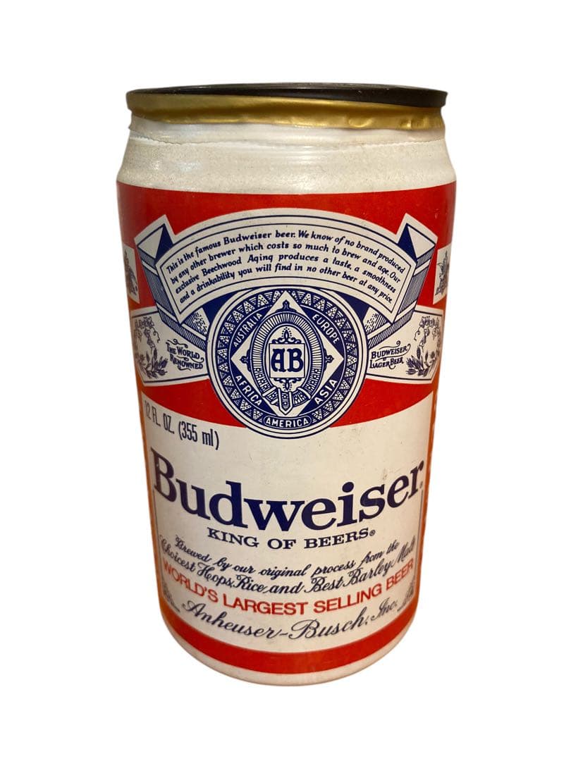 【未開封】バドワイザー 355ml 缶 昭和レトロ アンティーク ビンテージ