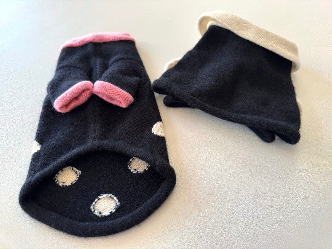 【ほぼ未使用】フィフィ&ロメオ カシミヤ100% ニット＋ボレロセット 黒 SS