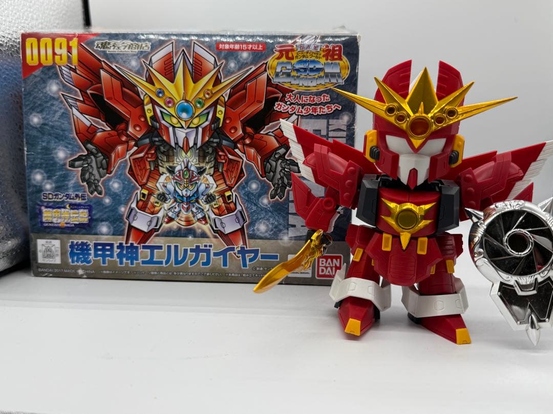 元祖SDガンダム　機甲神エルガイヤー　影機甲神カオスガイヤーセット