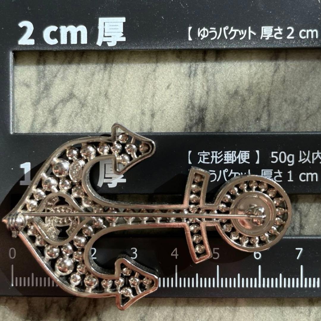 最終SALE！！CHANEL ブローチ 碇 パール ロゴ レア 希少 本物