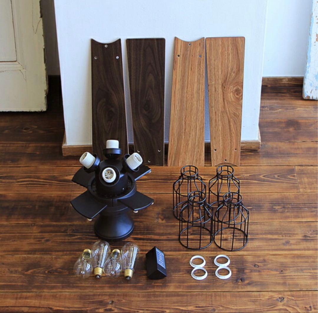 レトロシーリングファン　リモコン付き