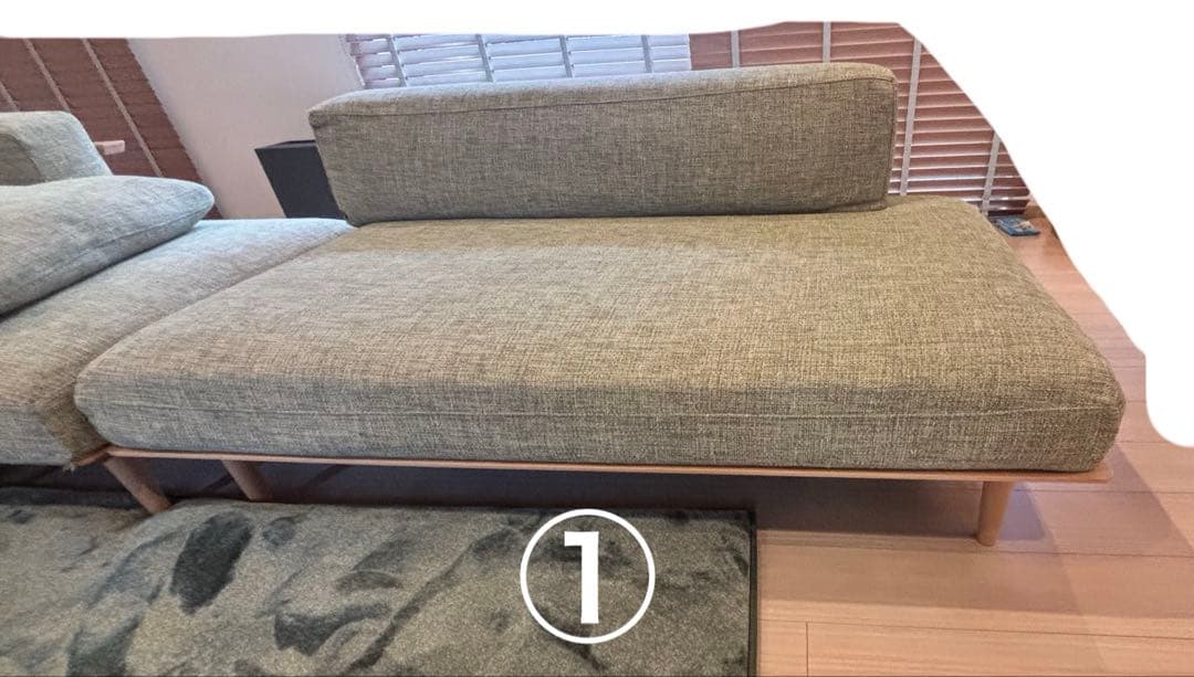 飛騨産業 / HIDA キツツキ　ソファセット①肘なしソファ