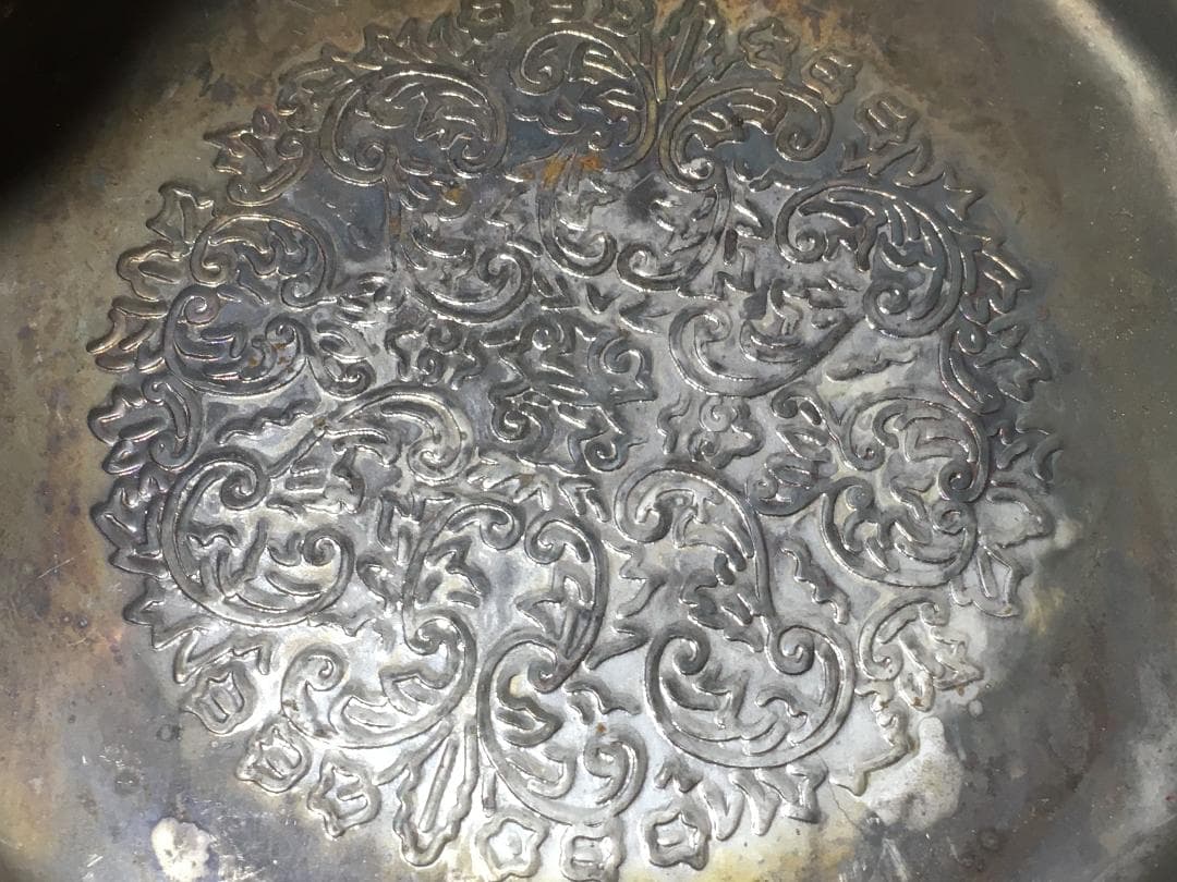 イギリス製 アンティークシルバープレート 台 スプーン ティー アールヌーヴォー