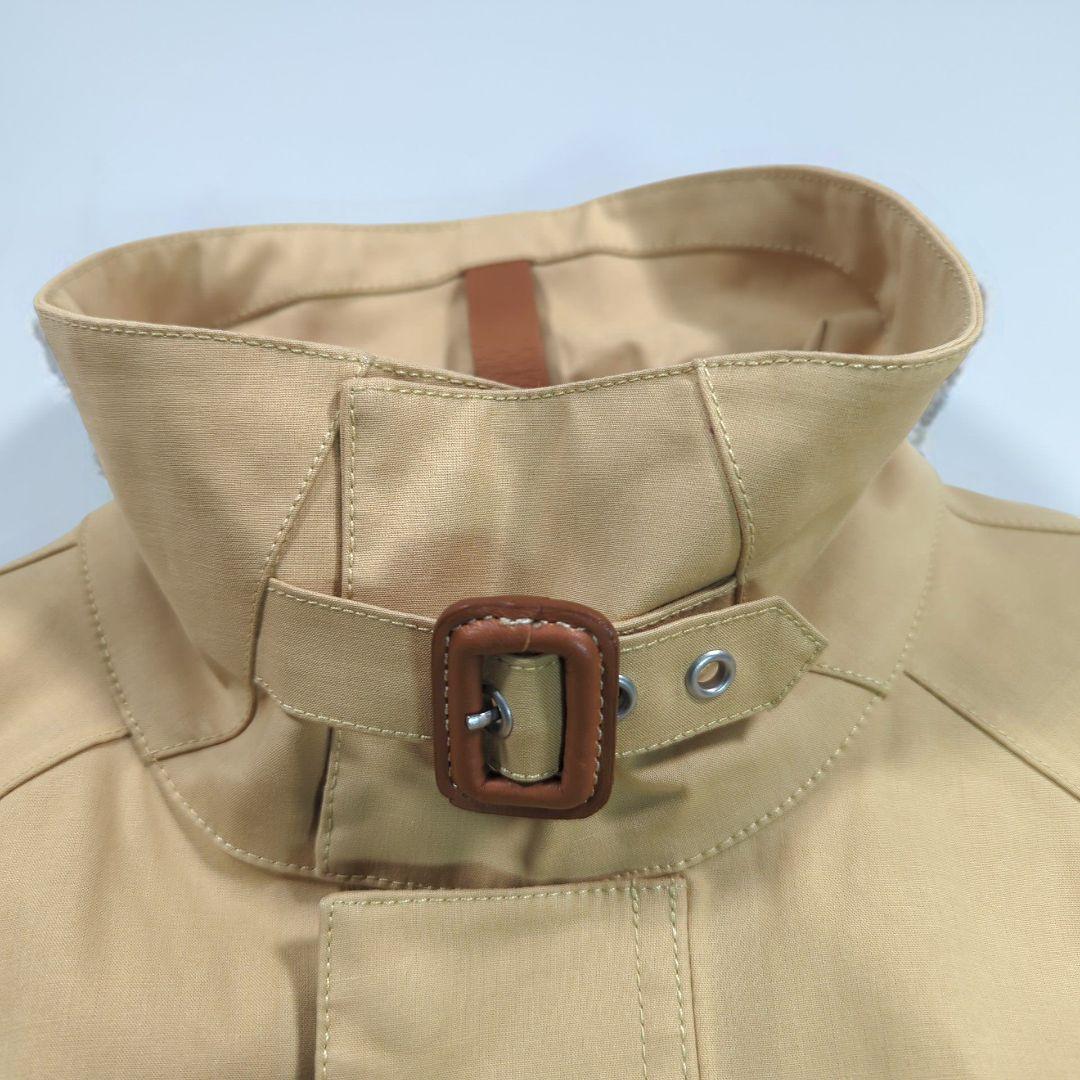 美品.ラルフローレン サファリジャケット 牛革レザー ベージュ ベルト付き