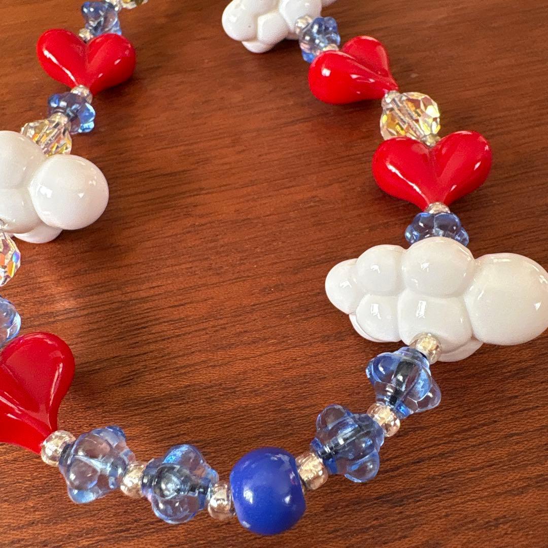 String Ting ストリングティング スマホストラップ　雲　ハート　美品