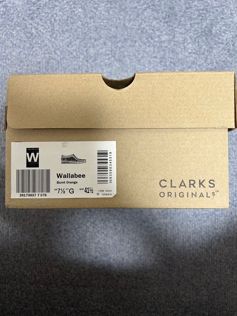 靴 Clarks Wallabee Burnt Orange 25.5cm