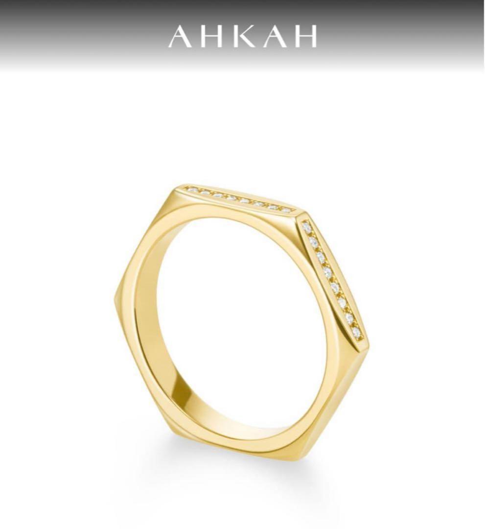 い*ん様 AHKAH ルーシュ　ダイヤモンド　リング　11号