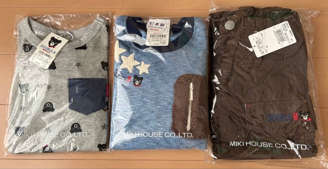 DOUBLE.B トレーナー &ロンT&パンツ　新品　130