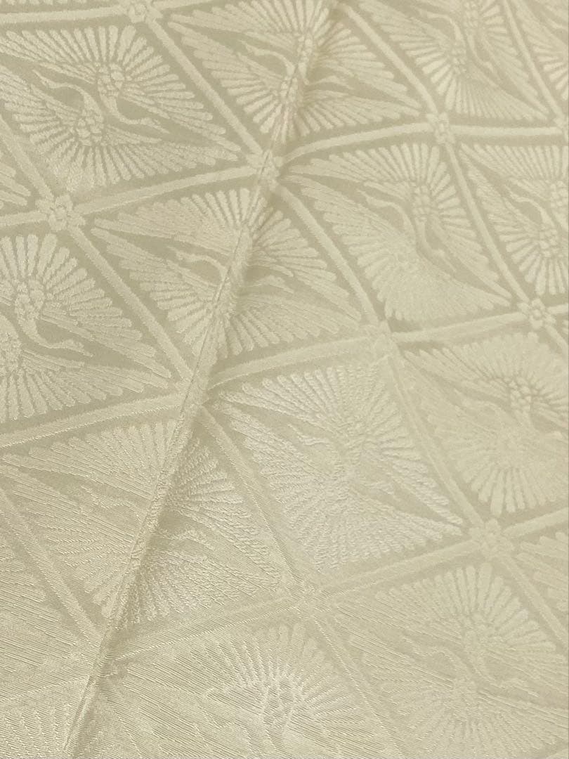 無地振袖 紋意匠 シンプル くすみカラー 向鶴 身丈161cm 撥水加工済