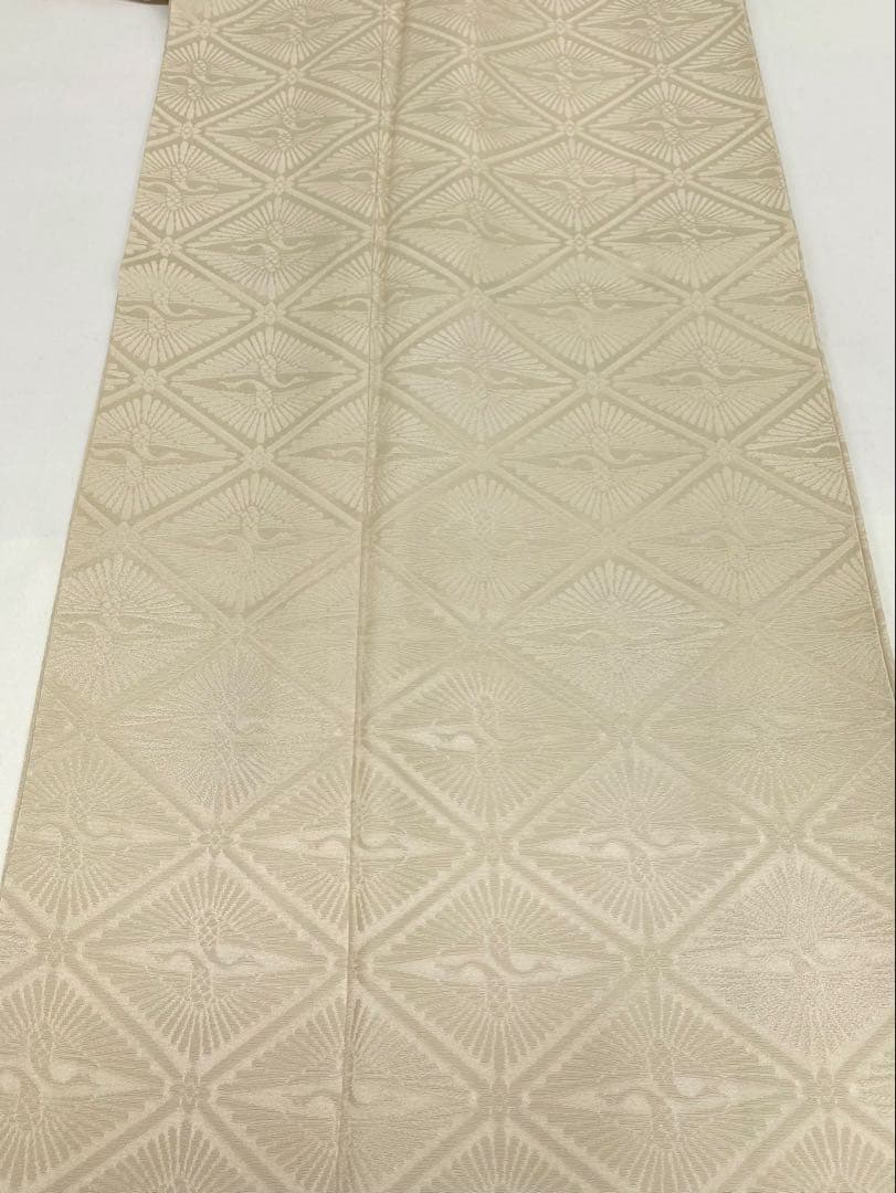 無地振袖 紋意匠 シンプル くすみカラー 向鶴 身丈161cm 撥水加工済