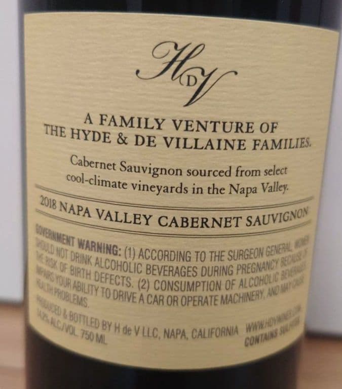 HDV カリージョ カベルネ・ソーヴィニヨン 2018 DRCコラボ