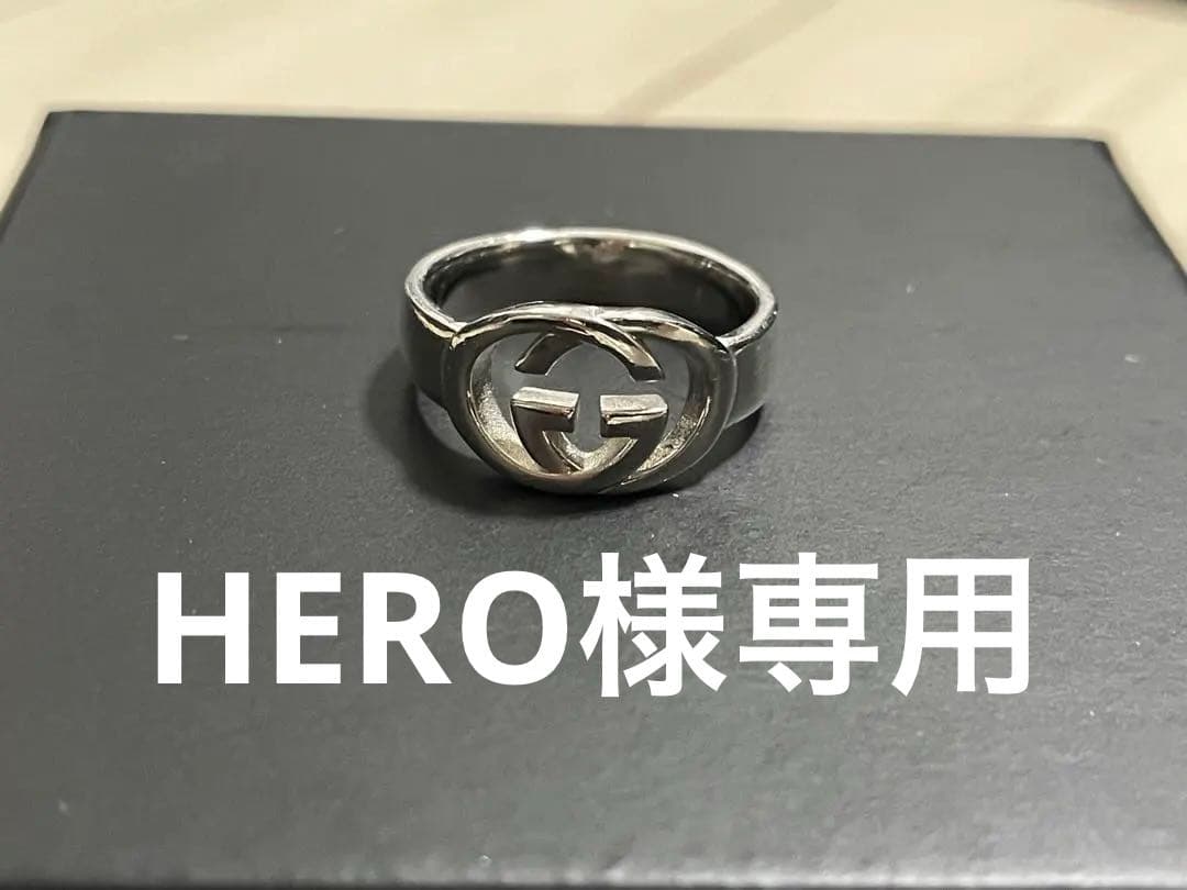 HERO GUCCI ダブルGロゴ シルバーリング