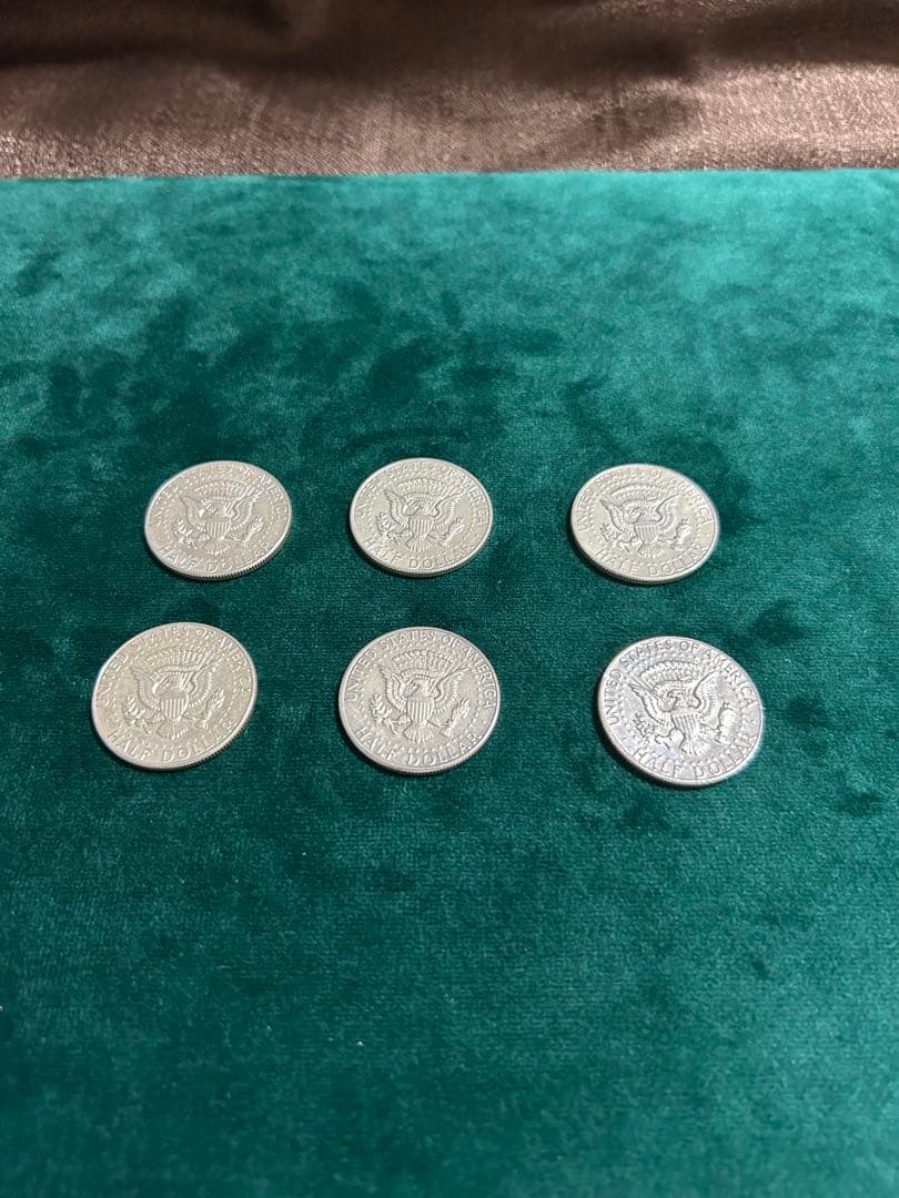 ケネディハーフダラー銀貨1964年　6枚セット