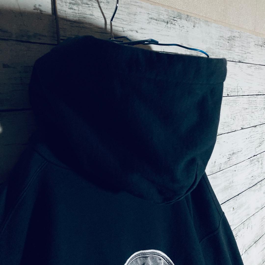 【オーバーサイズ】ケボズ☆バックビッグロゴ　サークル刺繍　パーカー　3XL相当