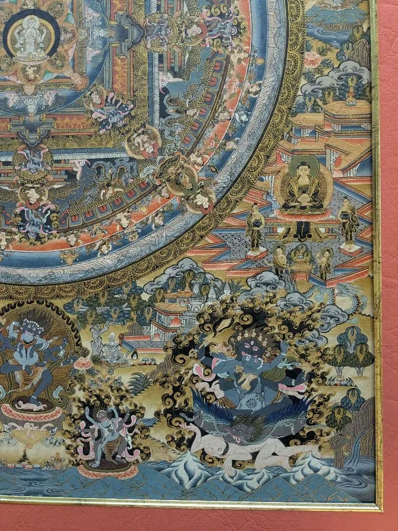 曼荼羅 特大 手描き 肉筆　絵画