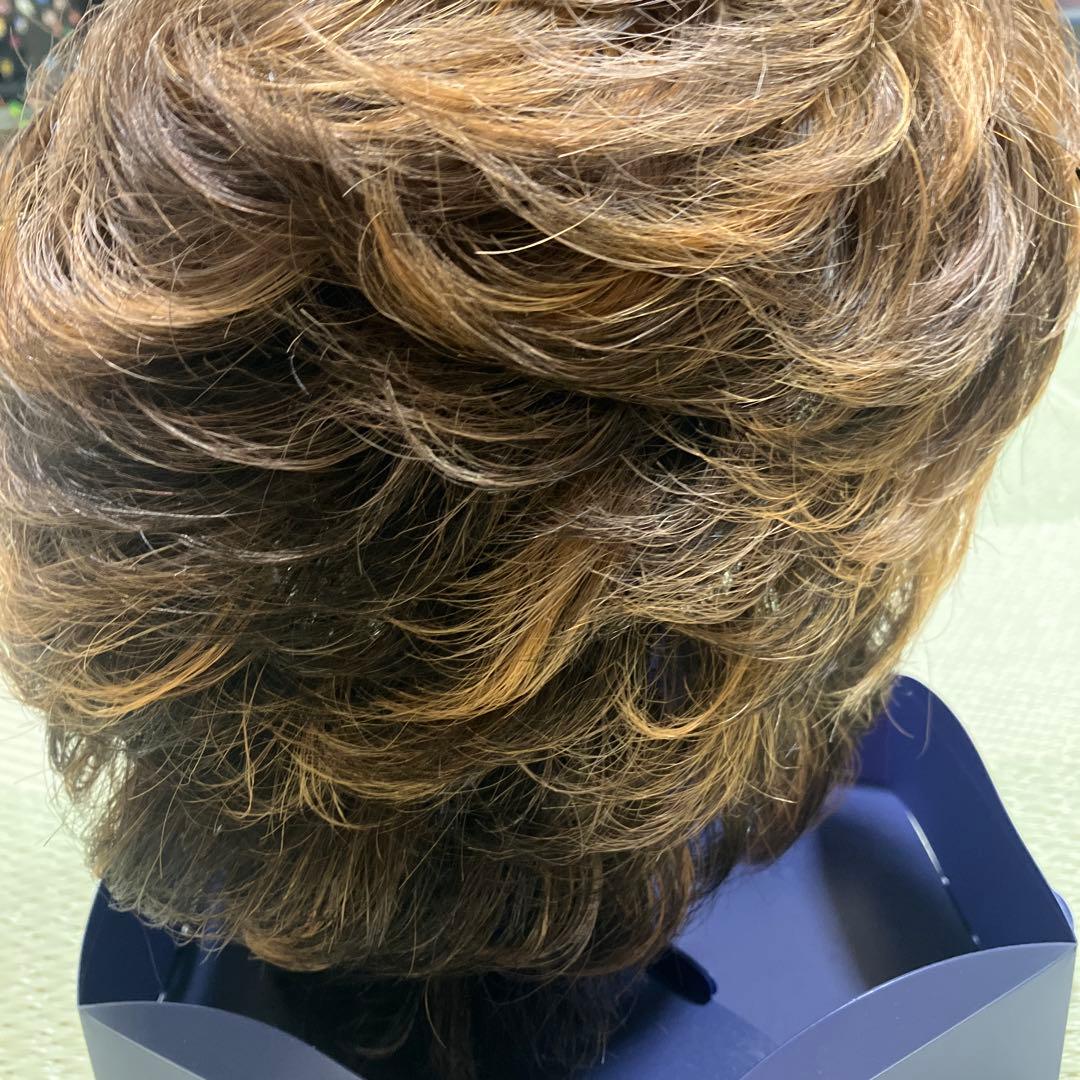 ウィッグ 本体のみ ブラウン系 メーカー不明 箱フォンテーヌ