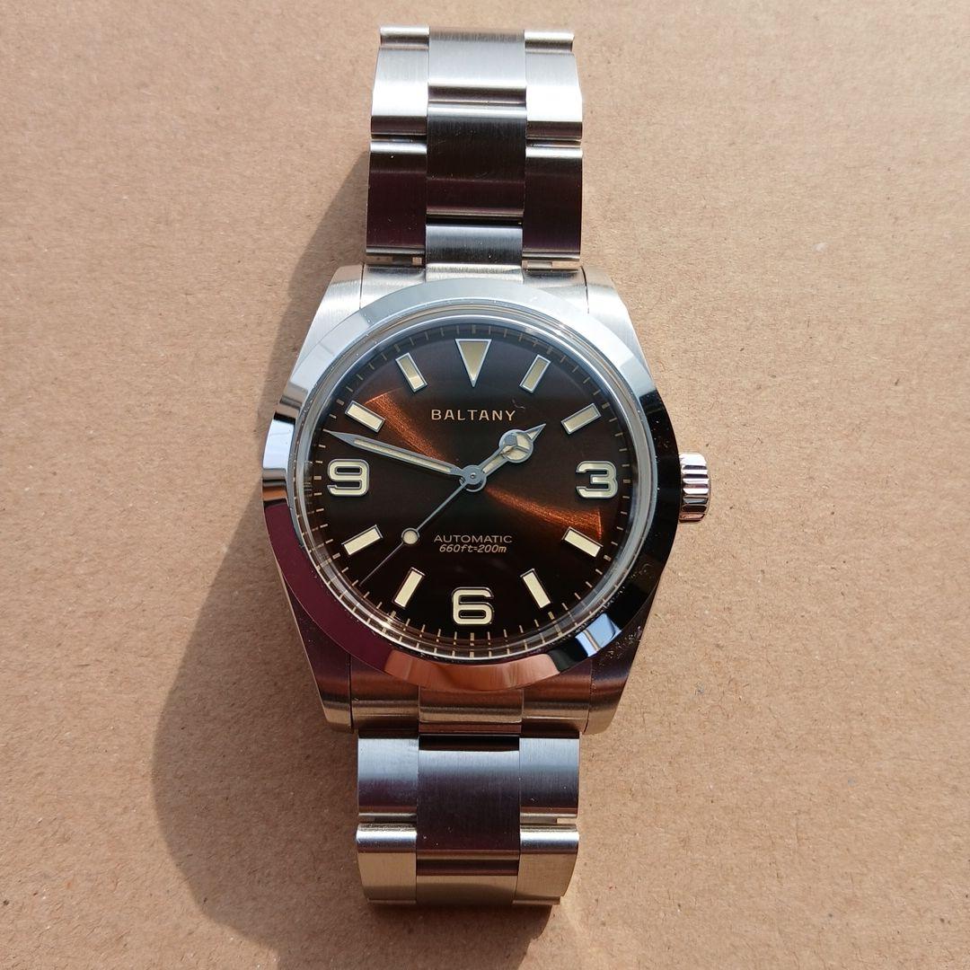 か*ん様 バルタニーオートマチックエクスプローラーオマージュブラウンダイヤル