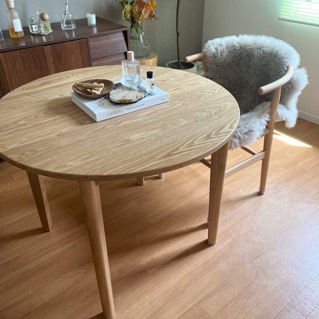 ダイニングテーブル　円形　90