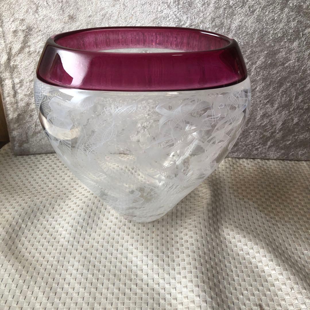 ガラスレース花瓶　作家