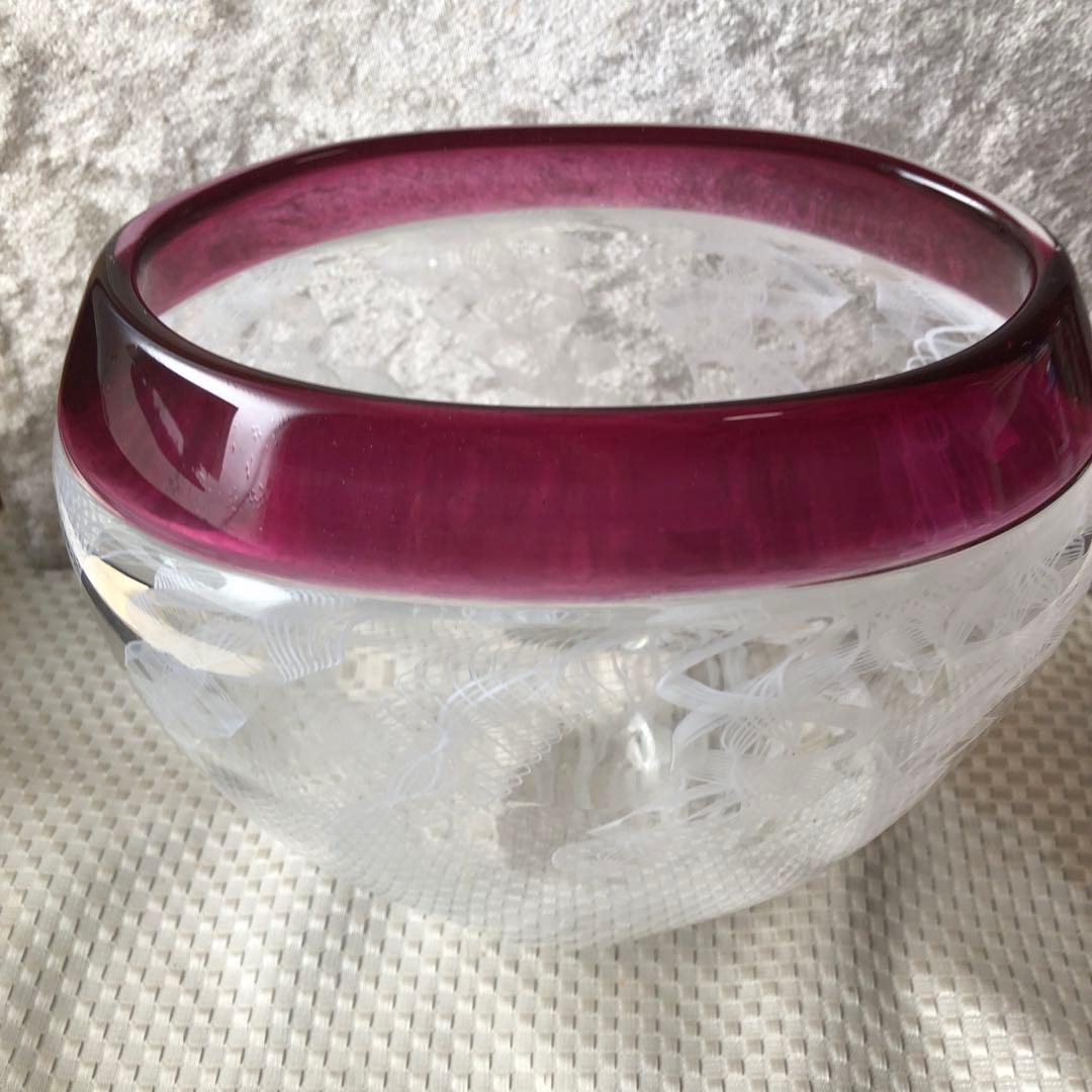 ガラスレース花瓶　作家