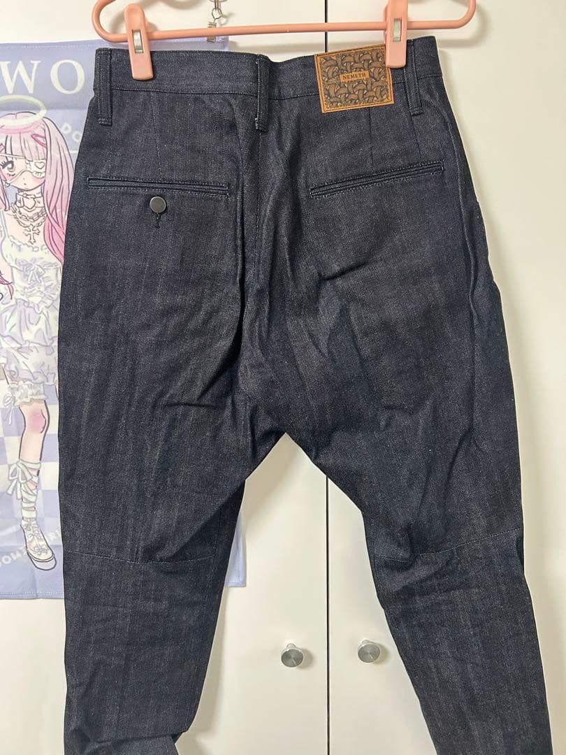 NEMETH ダークデニム サルエルパンツ