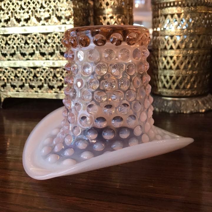 レア美品！30's〜ダンカン＆ミラートップハットAntiquesンティークガラス