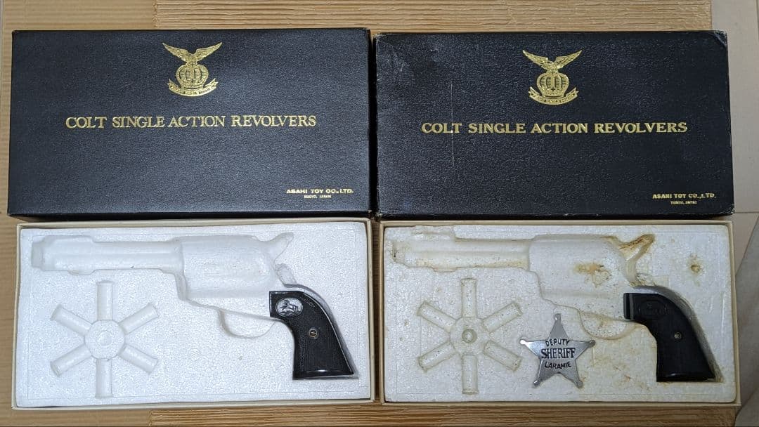 【空箱】アサヒイーグル SAA コルトシングルアクションリボルバー 空箱２個