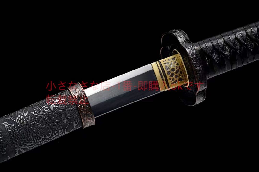 黒獅子太刀 古兵器 武具 刀装具 日本刀 模造刀 居合刀