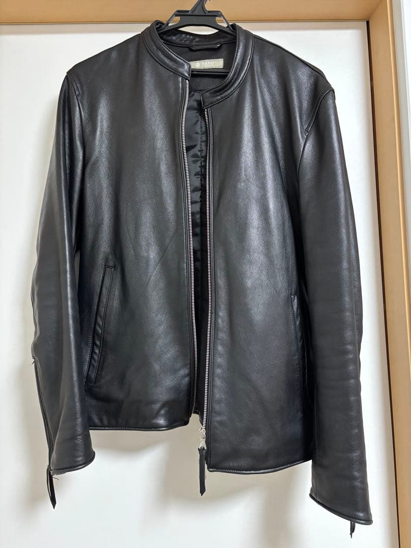 ナノユニバース　メンズ　ライダースジャケット