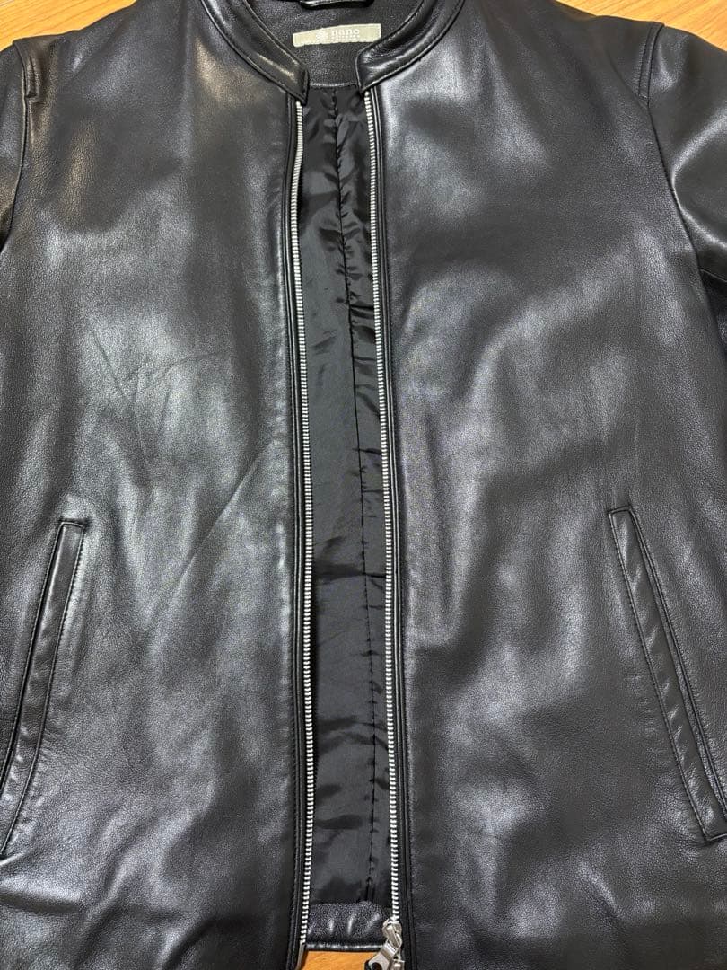 ナノユニバース　メンズ　ライダースジャケット