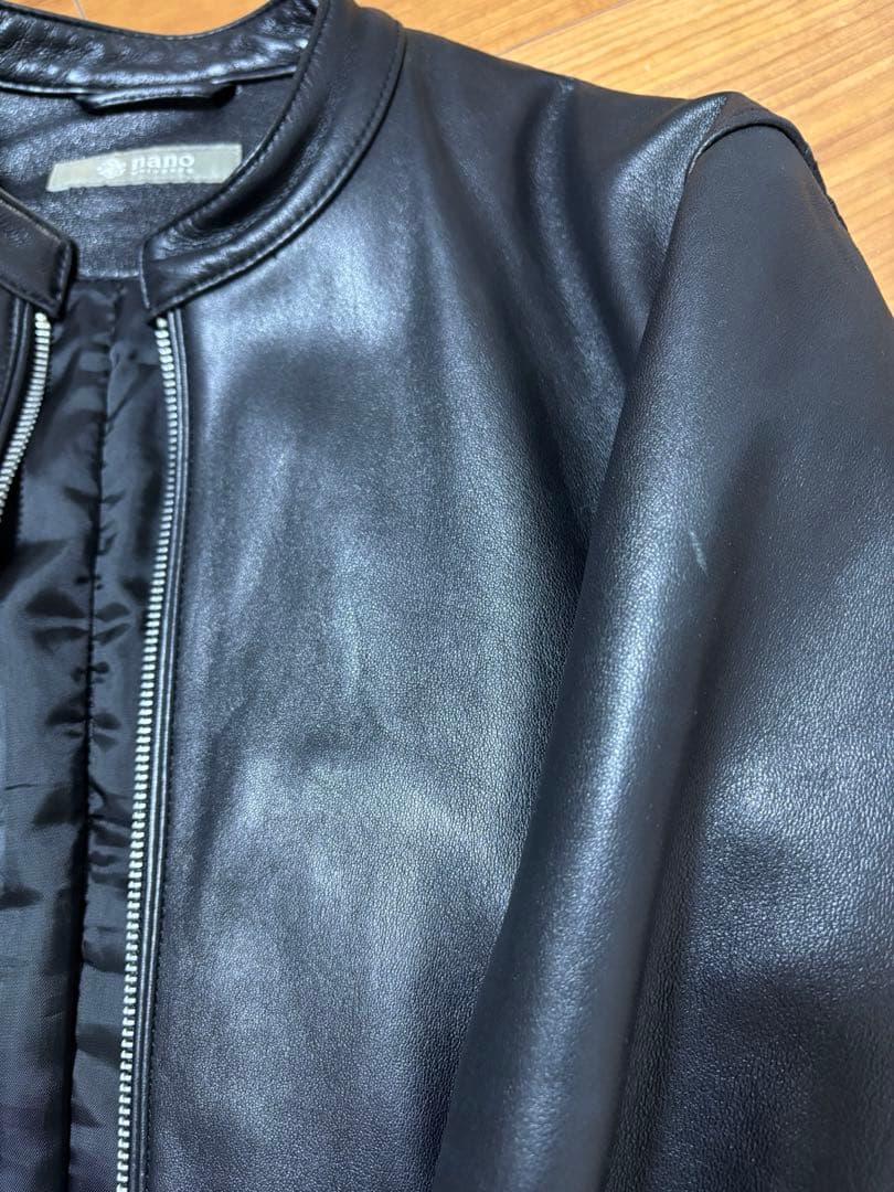 ナノユニバース　メンズ　ライダースジャケット