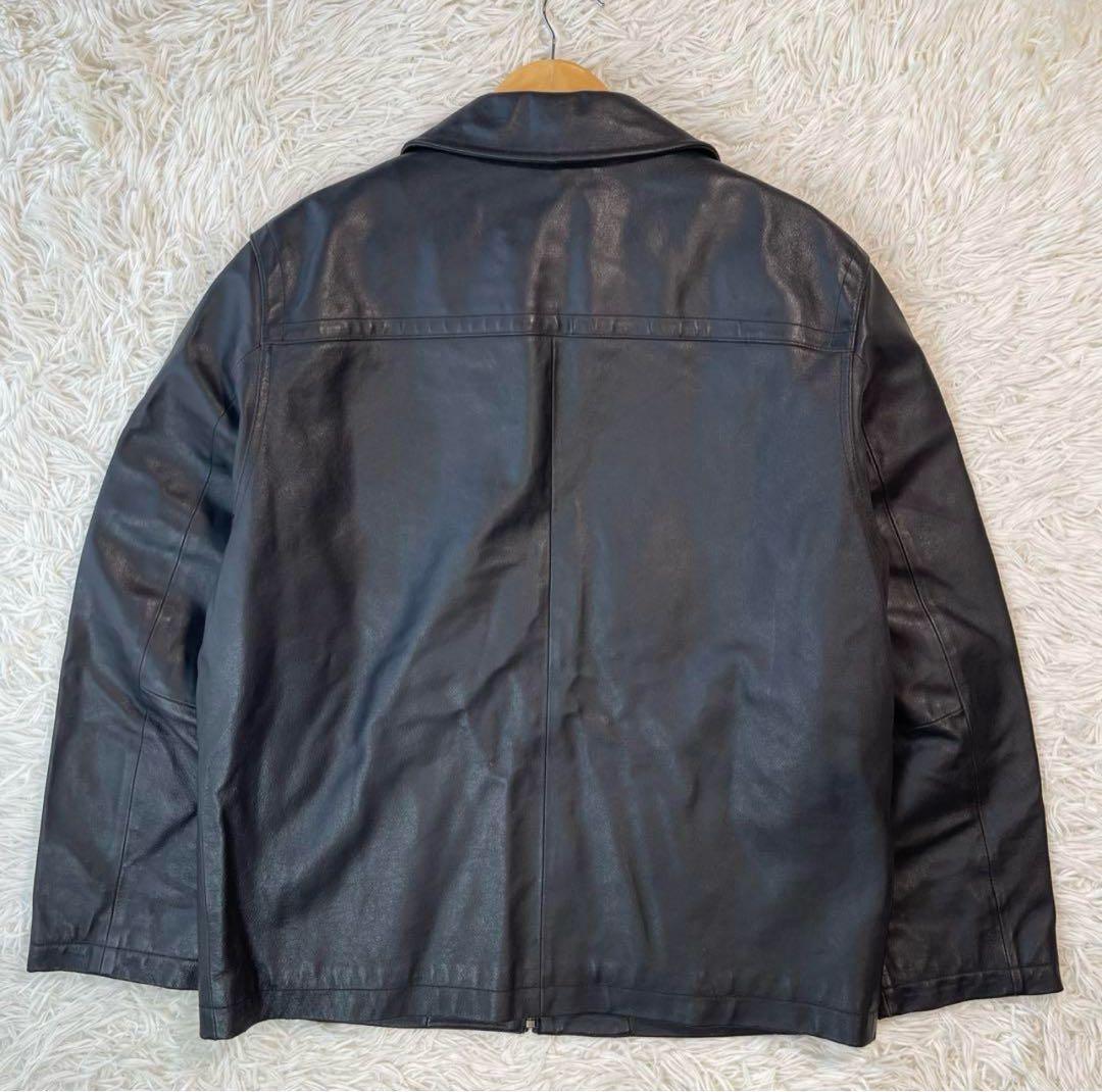 M相当/美品⚫︎OLD GAP ギャップ 牛革 カウレザー レザージャケット 黒